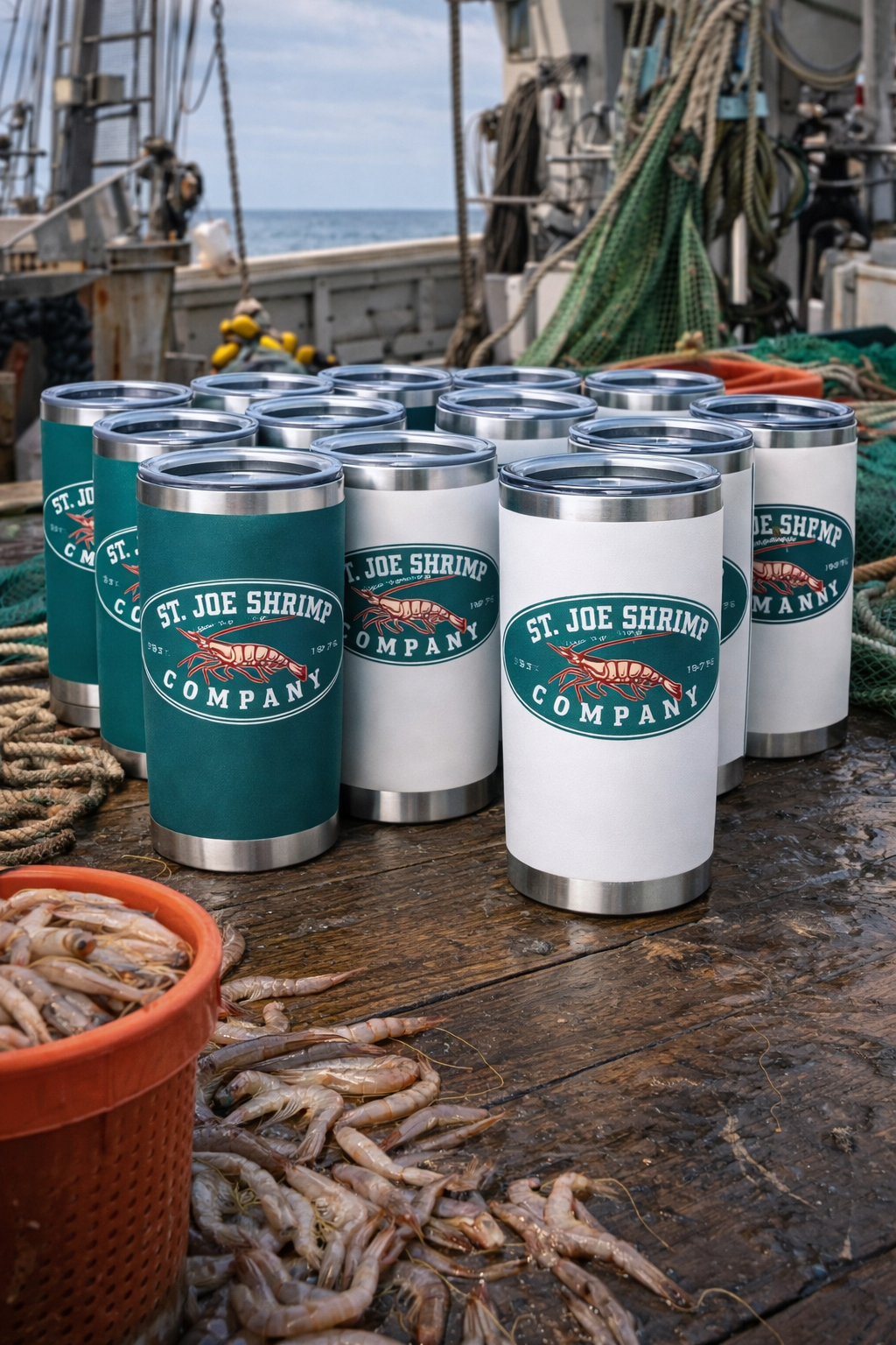 St Joe Shrimp Company UV Printed Tumblers